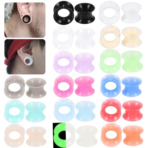 2pcs thin silicone ear - thin, plug